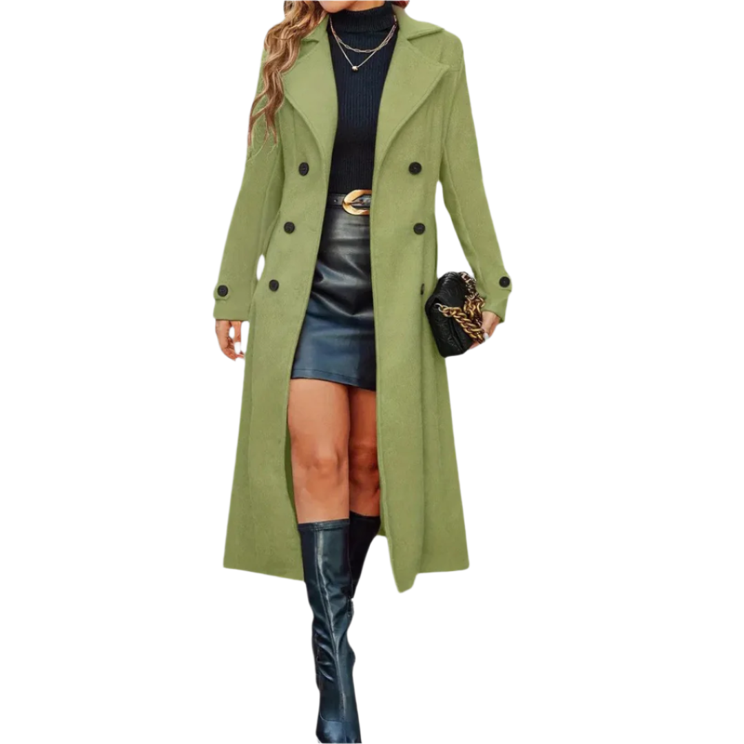Alessia – Zeitloser Damen-Mantel mit Doppelreiher