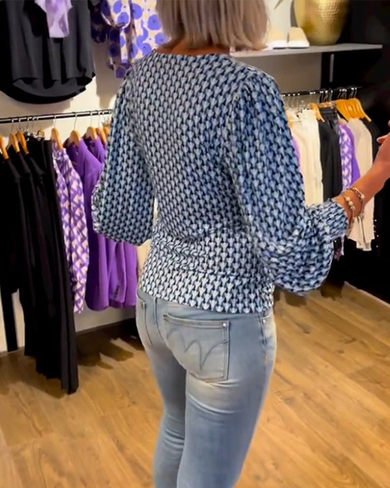 Isabella – V-Ausschnitt Casual Top für Damen