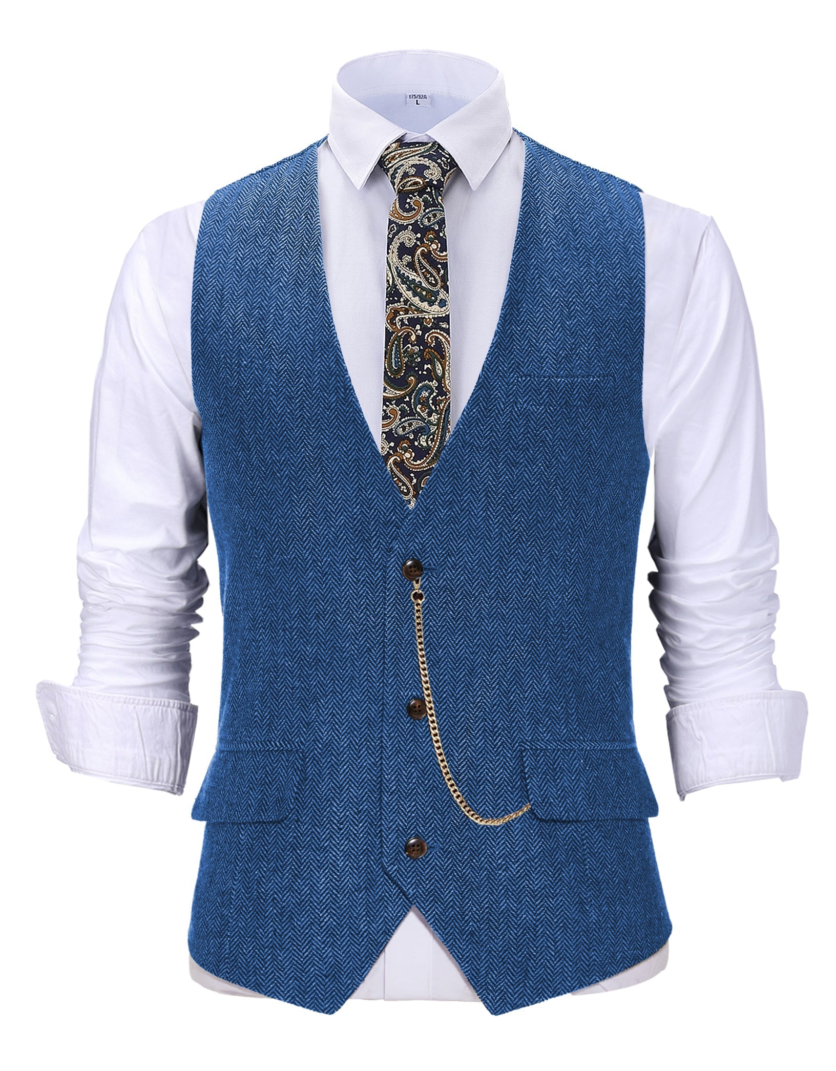 Alessandro – Klassische Herren-Herringbone-Weste