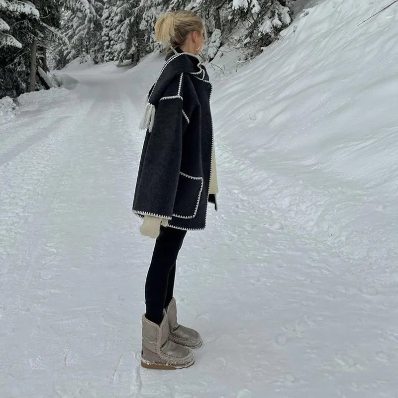 Bianca – Eleganter Schalmantel Für Frauen