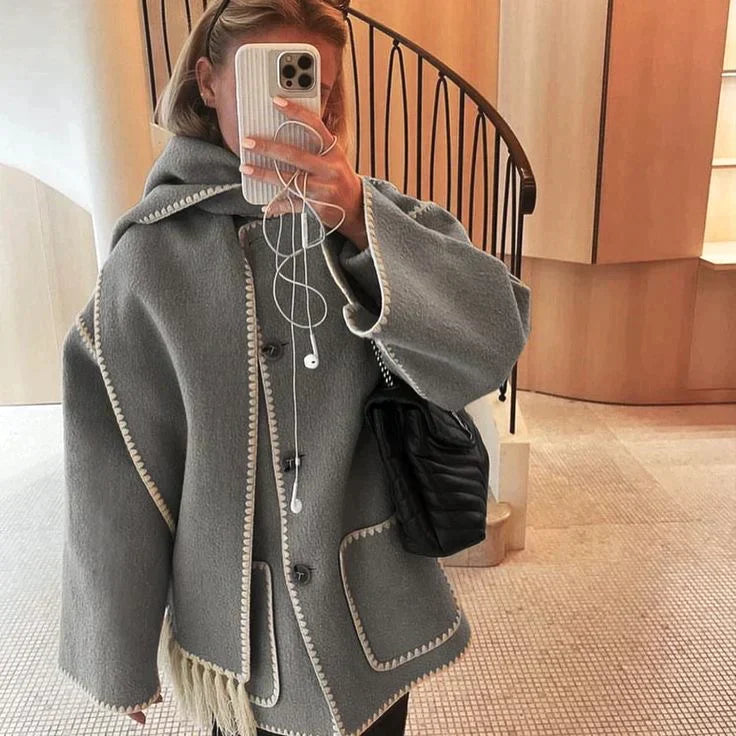 Bianca – Eleganter Schalmantel Für Frauen