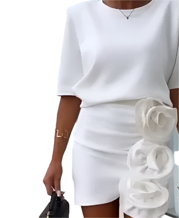 Sofia – Elegantes Set aus Bluse und Rock für Damen