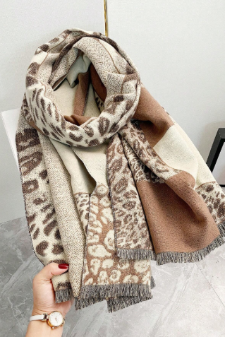 Sophia – Schicke Damen Leopardenprint Schal