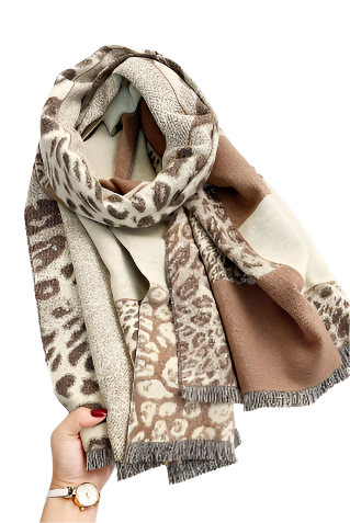 Sophia – Schicke Damen Leopardenprint Schal