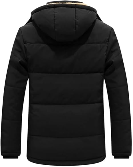 Alessandro – Herren Winter-Pufferjacke mit Kapuze