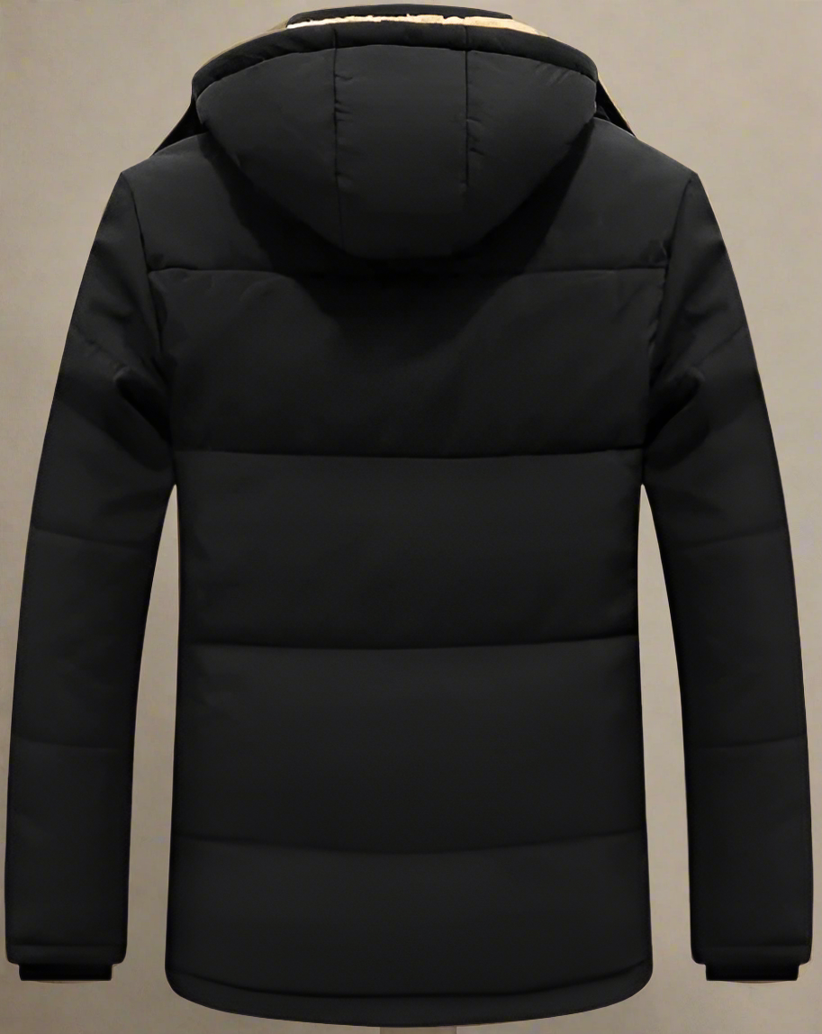 Alessandro – Herren Winter-Pufferjacke mit Kapuze