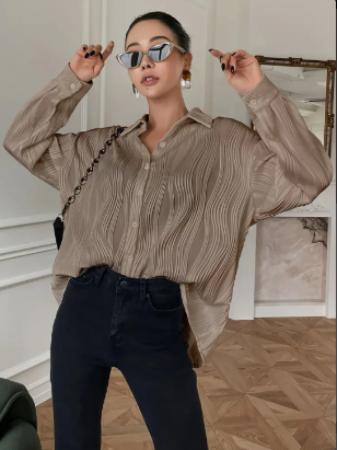 Giulia – Bluse mit Knopfleiste für Damen