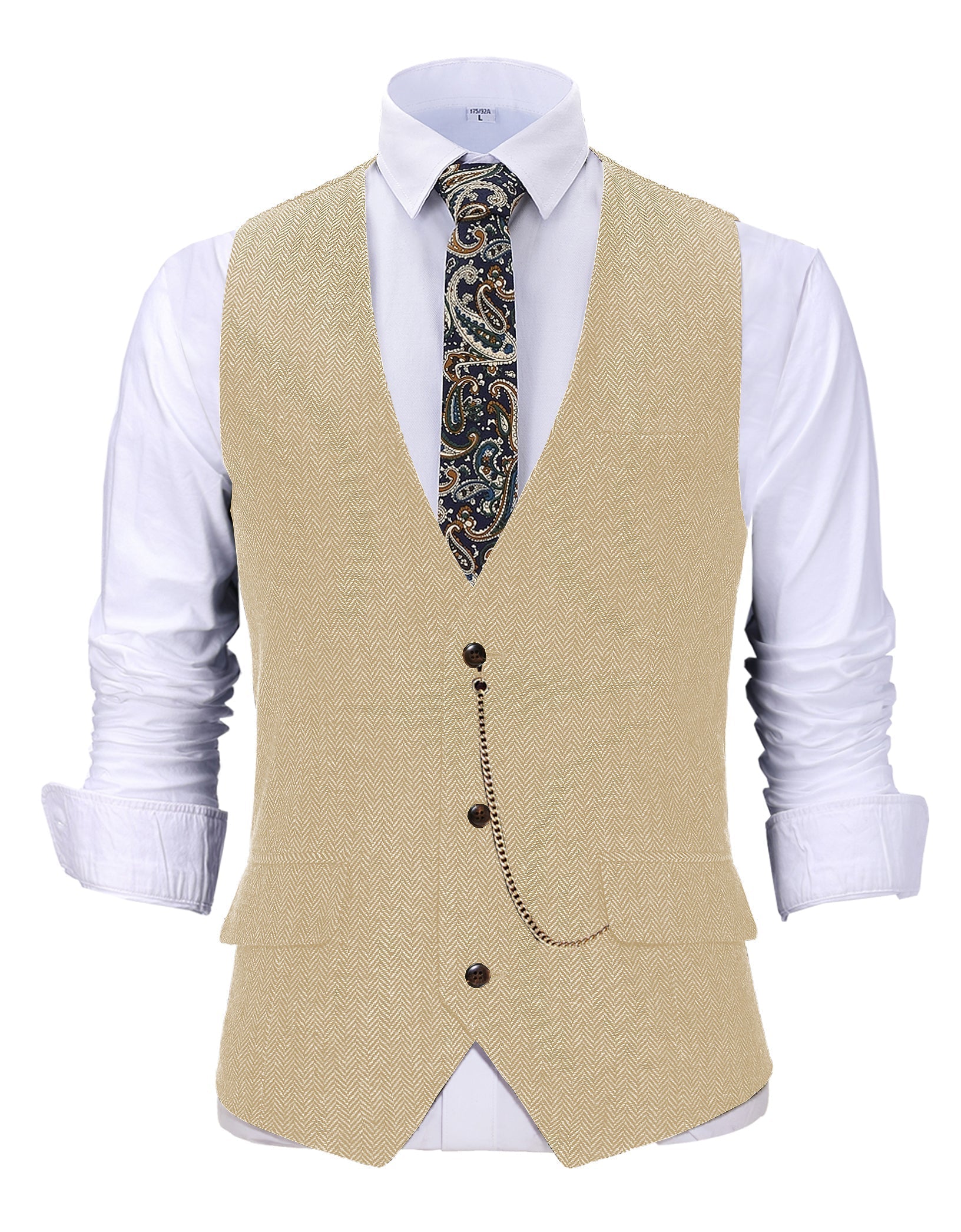 Alessandro – Klassische Herren-Herringbone-Weste