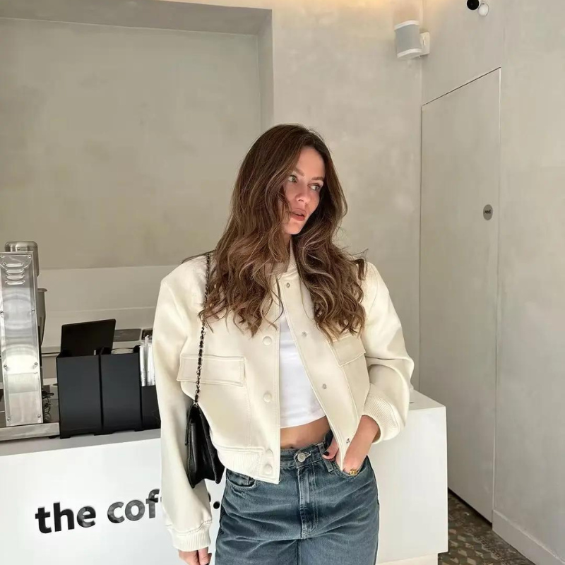 Luca – Luxe-Fleece Damen-Winter-Bomberjacke