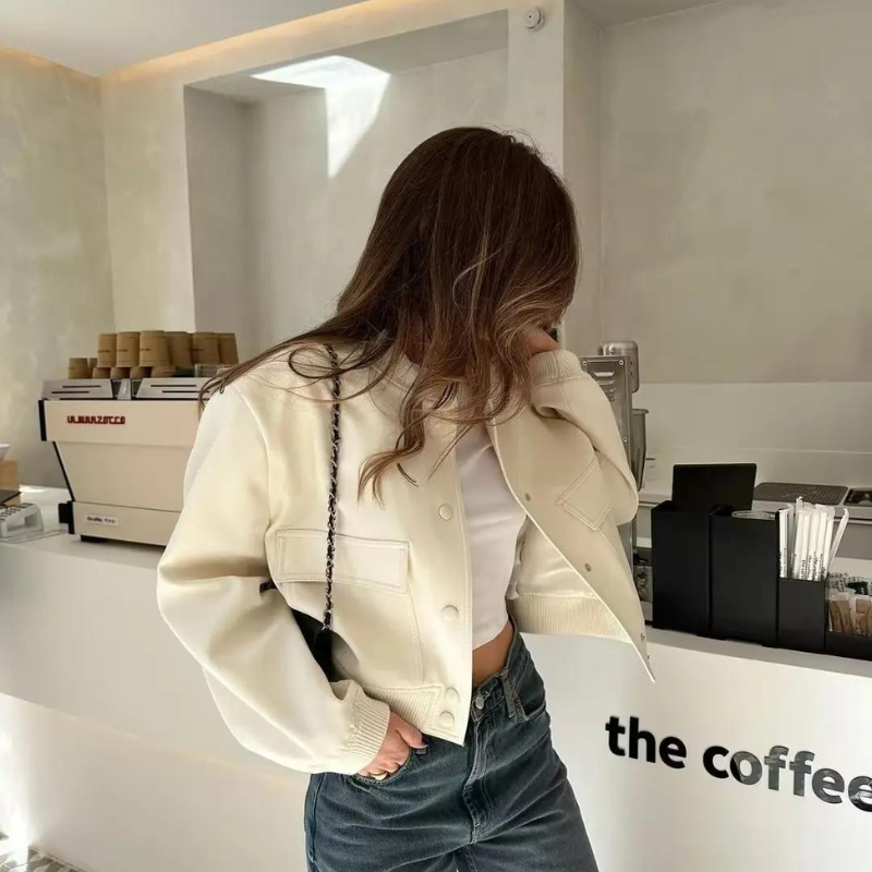 Luca – Luxe-Fleece Damen-Winter-Bomberjacke