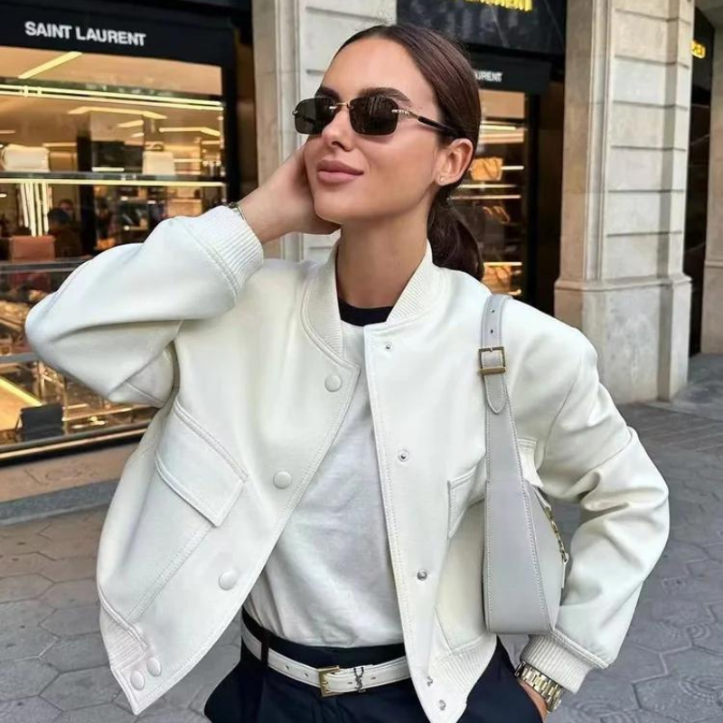 Luca – Luxe-Fleece Damen-Winter-Bomberjacke