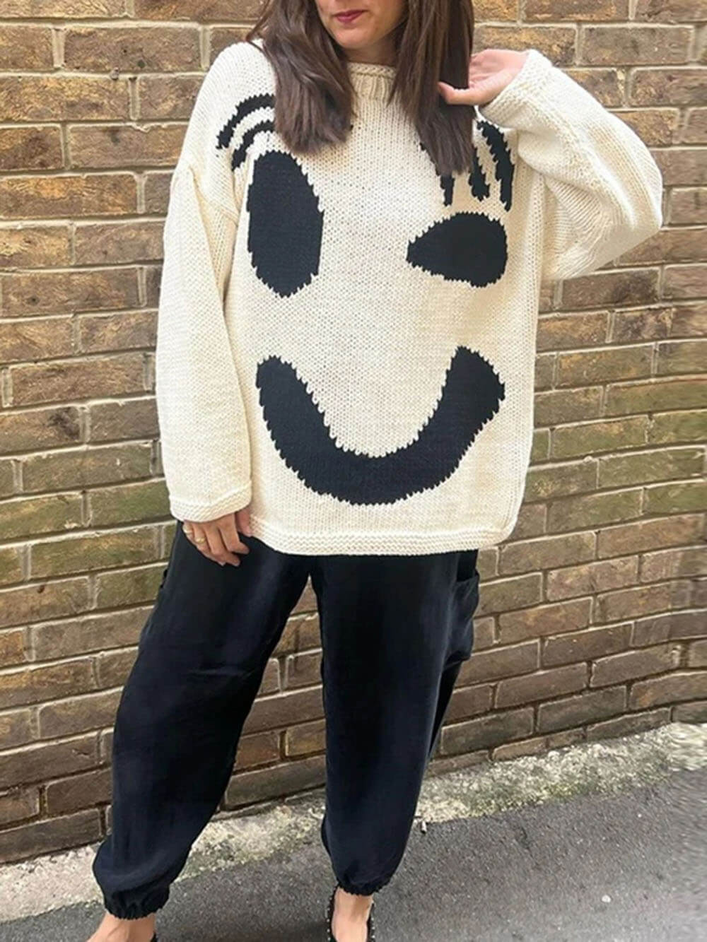 Lucia – Smiley Style Damen Kuschelpullover