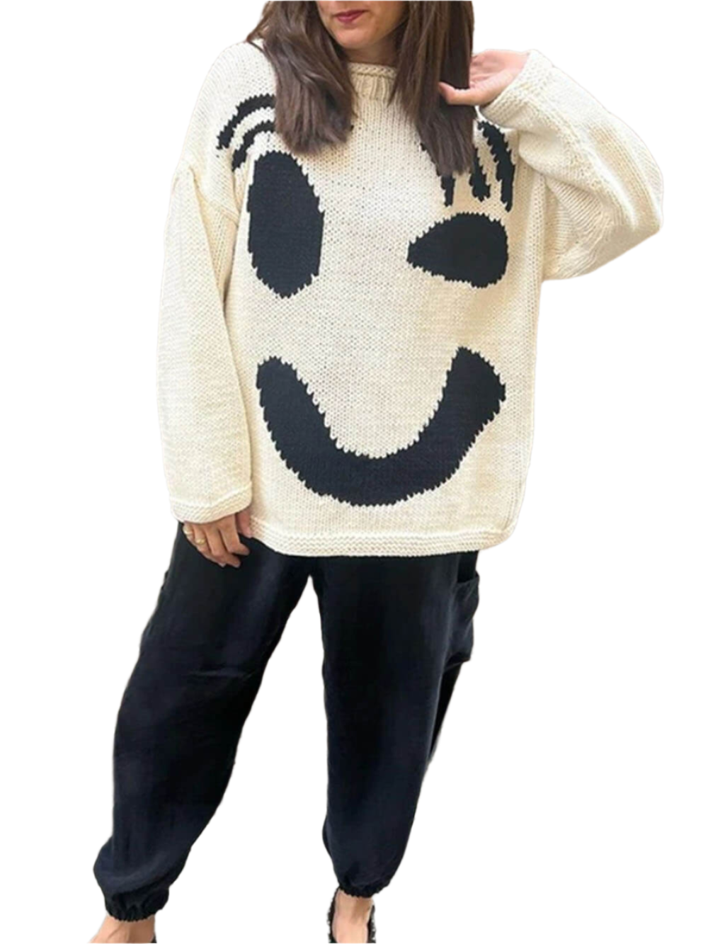 Lucia – Smiley Style Damen Kuschelpullover