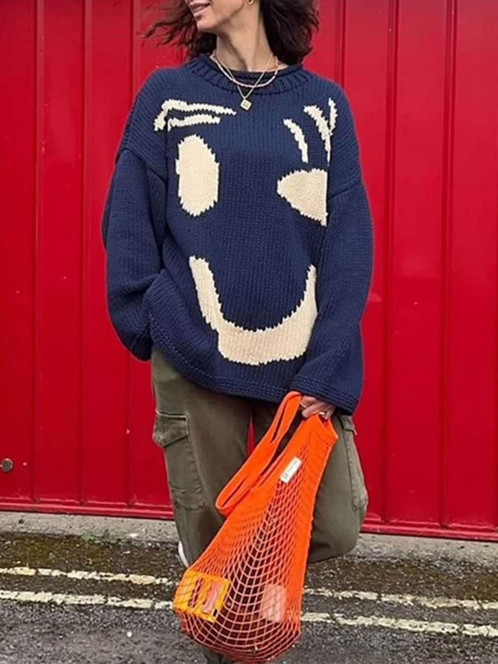 Lucia – Smiley Style Damen Kuschelpullover