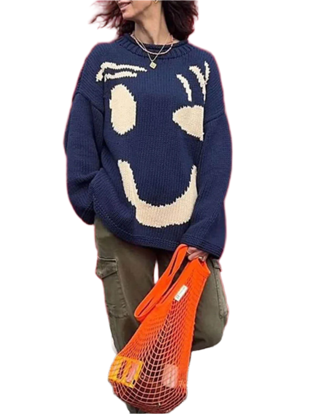 Lucia – Smiley Style Damen Kuschelpullover