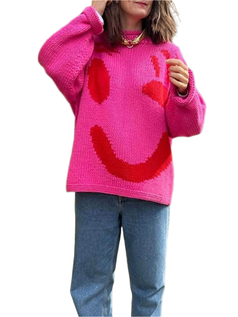 Lucia – Smiley Style Damen Kuschelpullover