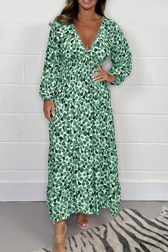 Giulia – Elegantes V-Ausschnitt-Kleid für Damen