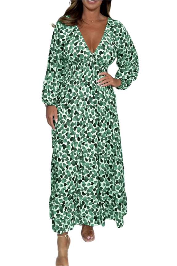 Giulia – Elegantes V-Ausschnitt-Kleid für Damen