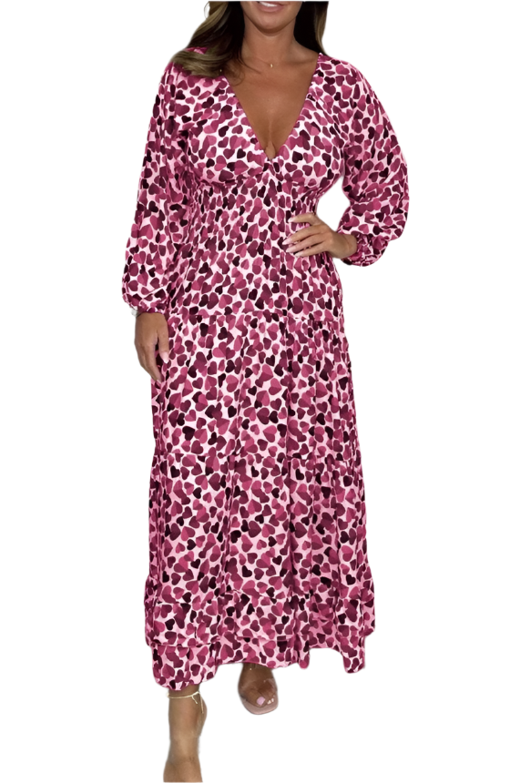 Giulia – Elegantes V-Ausschnitt-Kleid für Damen