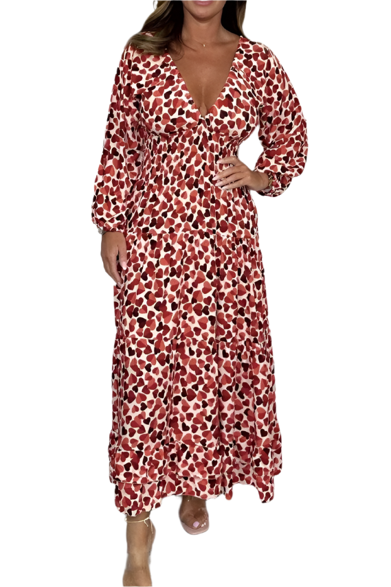 Giulia – Elegantes V-Ausschnitt-Kleid für Damen