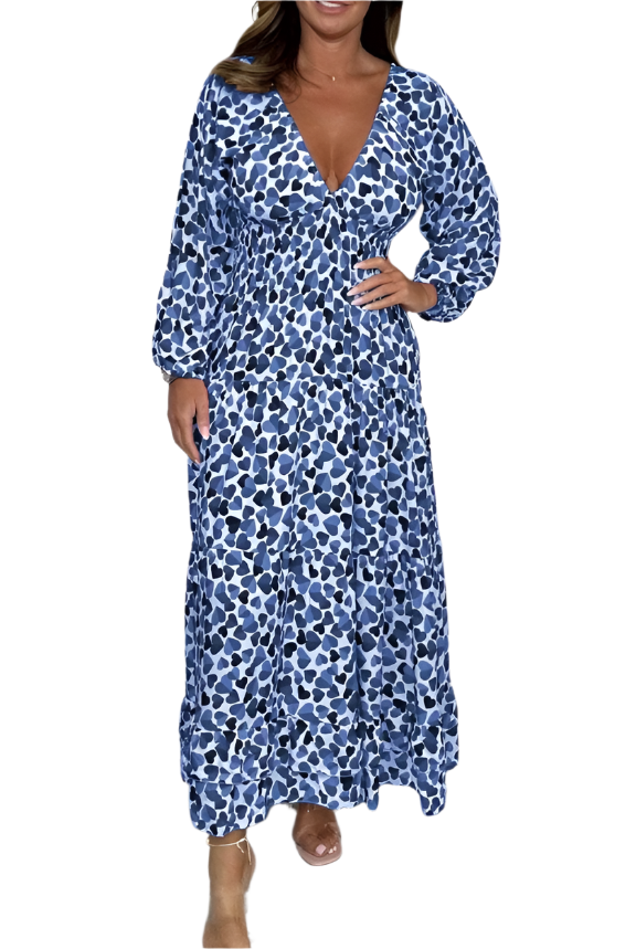 Giulia – Elegantes V-Ausschnitt-Kleid für Damen