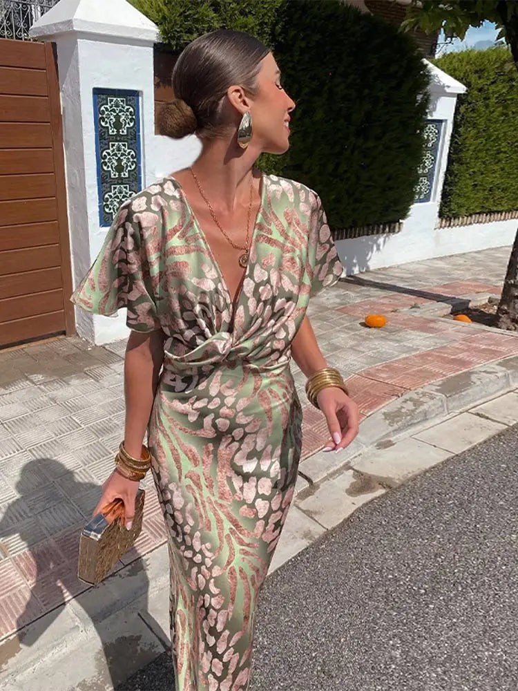 Lucia – Elegantes Satin Damenabendkleid