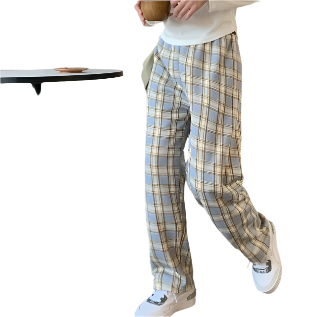 Francesca – Gemütliche Damenhose im Karo-Look