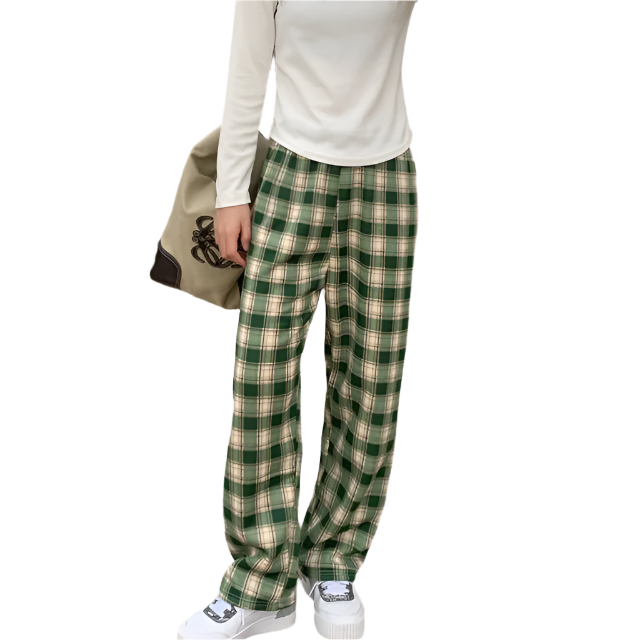 Francesca – Gemütliche Damenhose im Karo-Look