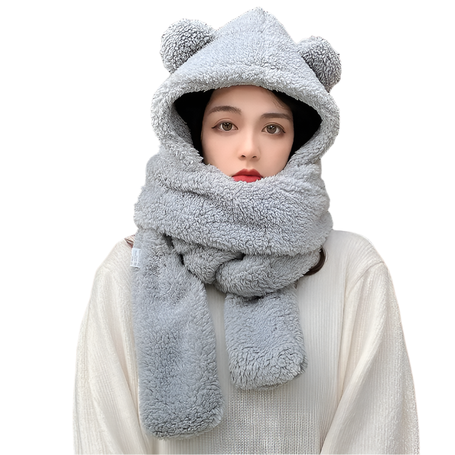 Elena – Stilvolles Baumwollsamt Winter Schal-Setv