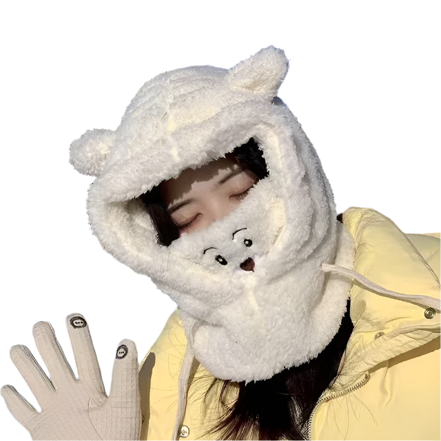 Elena – Stilvolles Baumwollsamt Winter Schal-Setv