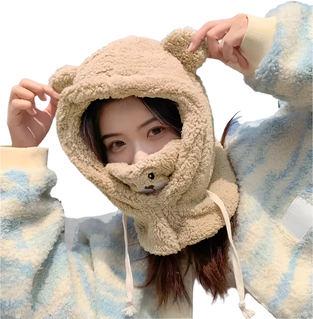 Elena – Stilvolles Baumwollsamt Winter Schal-Setv