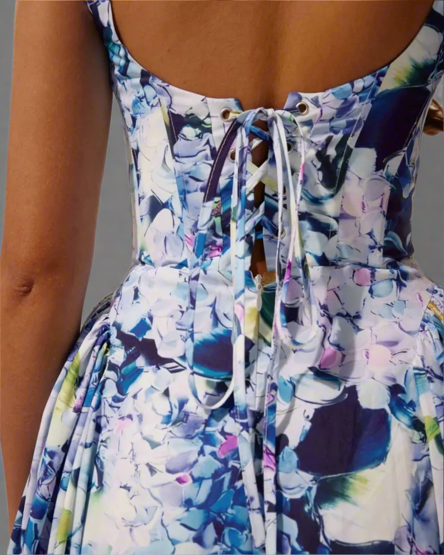 Sophie – Elegantes Ärmelloses Blumenkleid für Frauen