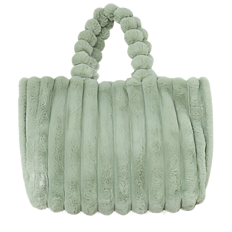 Amelia – Plüschige Damen Schultertasche