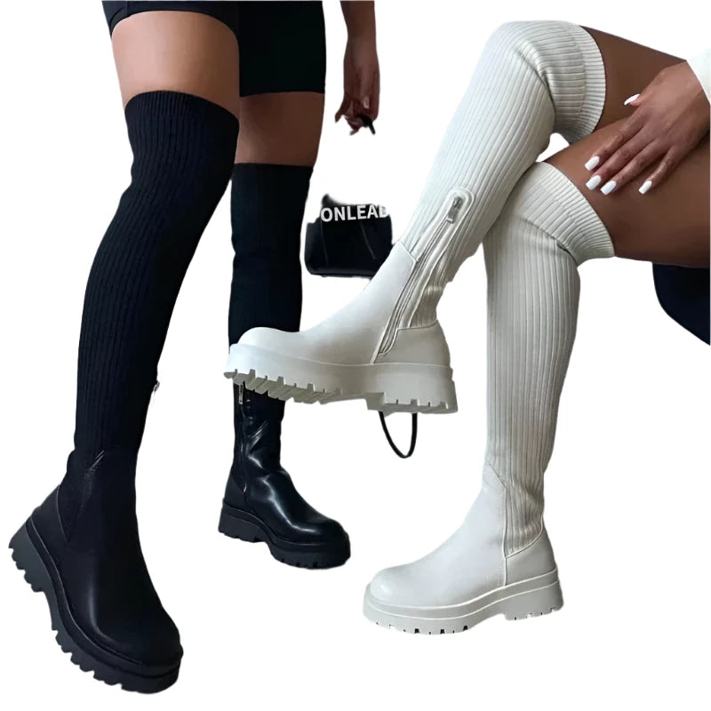 Rainah – Hohe Stretch-Stiefel für Mädchen