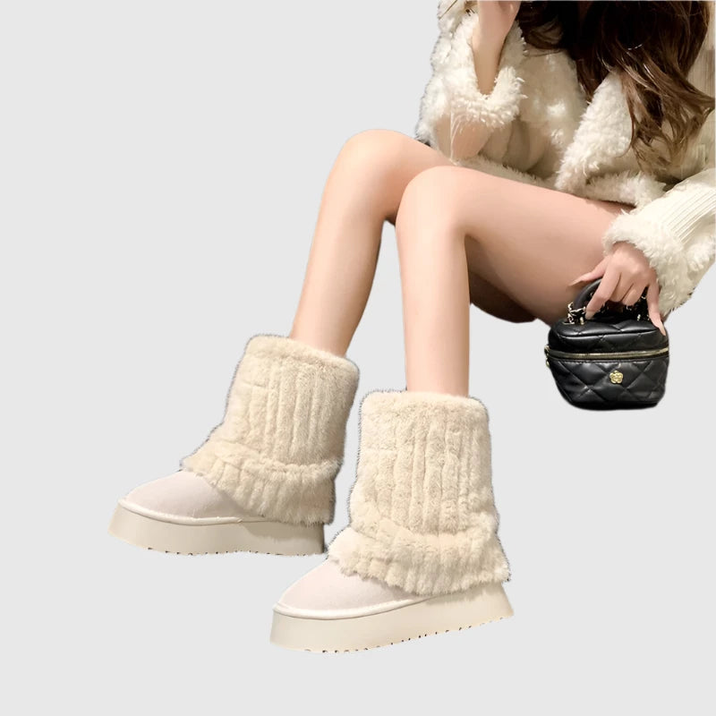 Francesca – Klassische Damen-Cordstiefel für Frauen