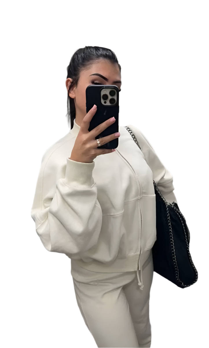 Isabella – Plüschiger Sherpa Damen Trainingsanzug