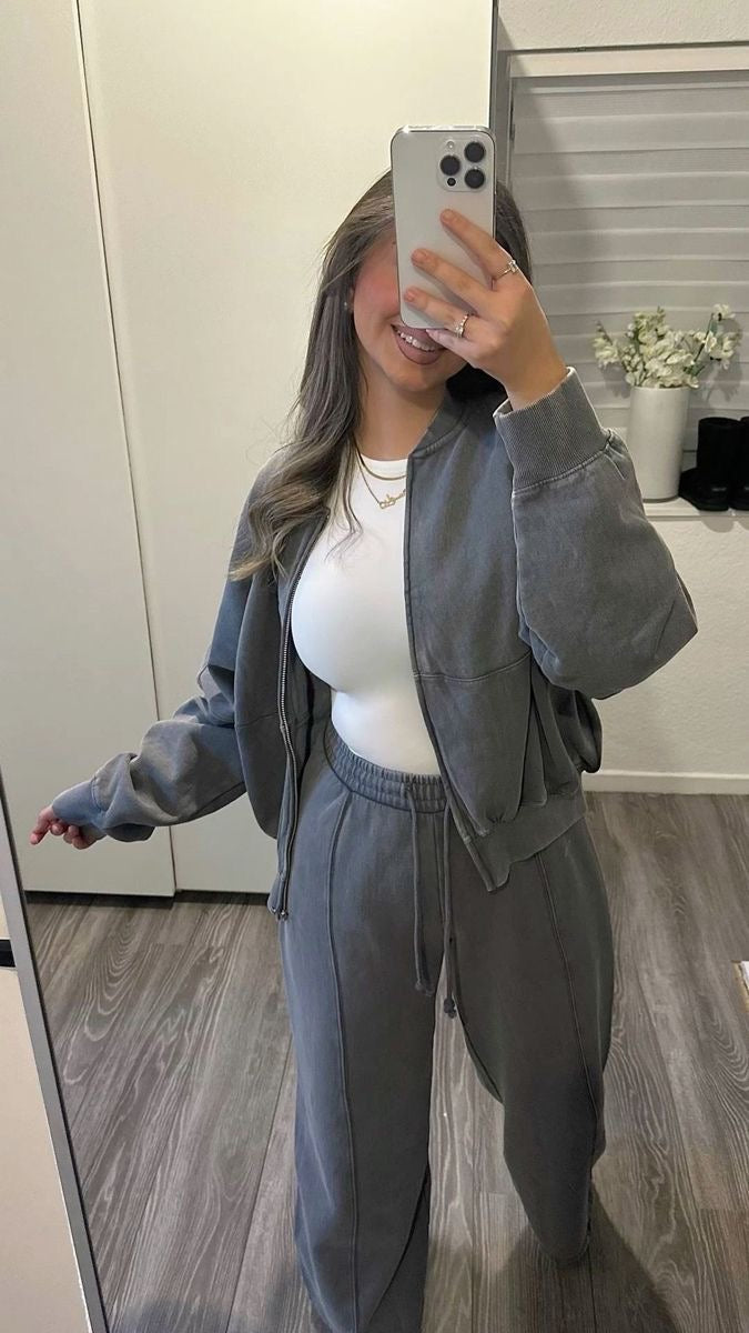 Isabella – Plüschiger Sherpa Damen Trainingsanzug