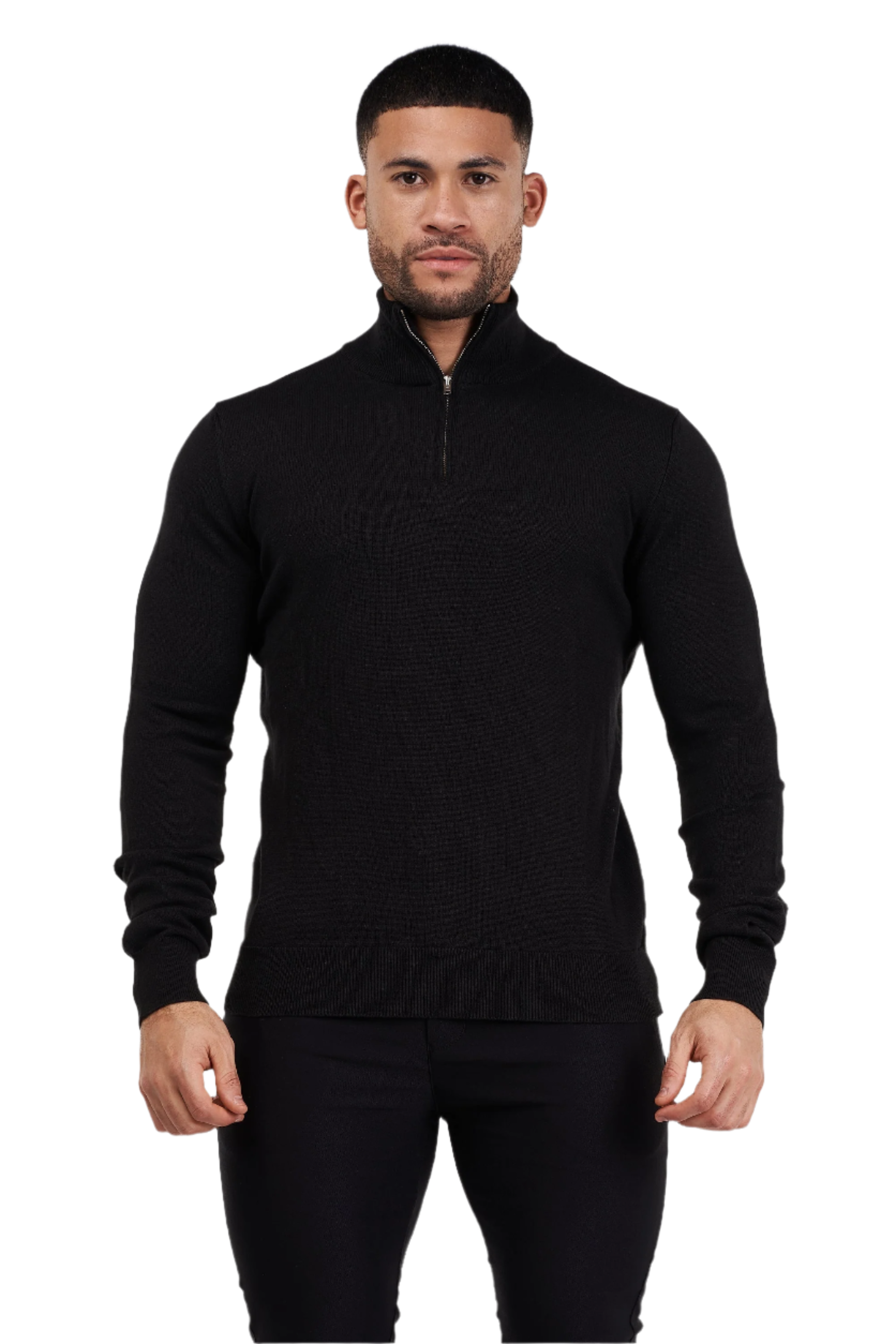Matteo – Herren-Halbreißverschluss-Strickpullover