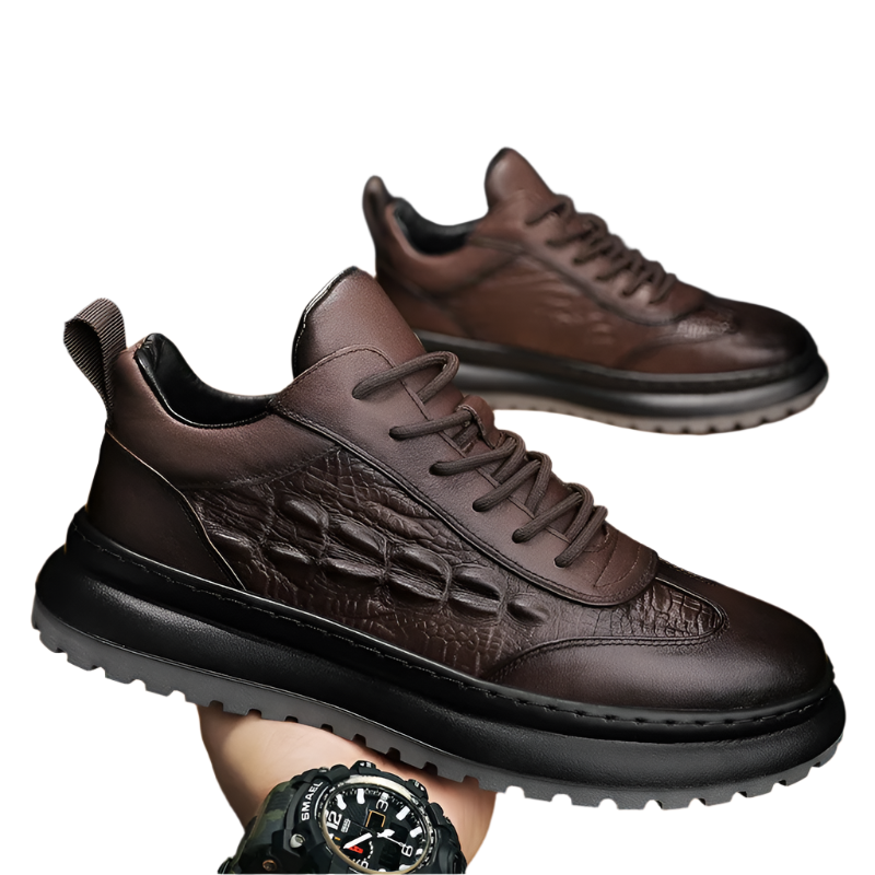 Alessandro – Luxuriöse italienische Krokodilsneaker für Herren
