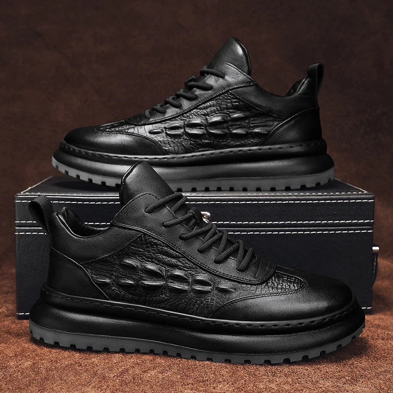 Alessandro – Luxuriöse italienische Krokodilsneaker für Herren