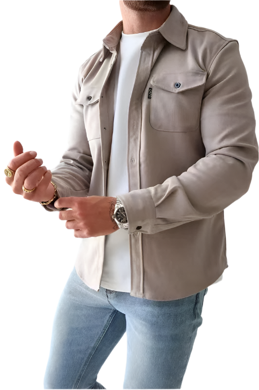 Giovanni – Hofmann Hemdjacke mit Knopfleiste für Herren