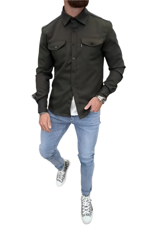 Giovanni – Hofmann Hemdjacke mit Knopfleiste für Herren