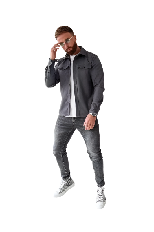 Giovanni – Hofmann Hemdjacke mit Knopfleiste für Herren