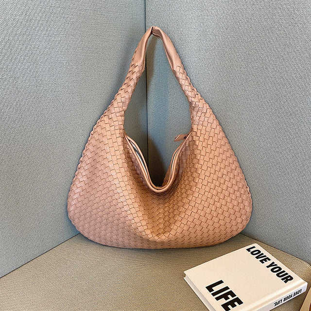Elena – Woven Lederhandtasche für Damen