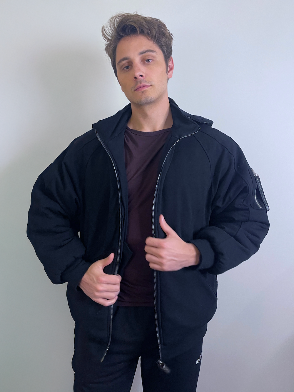 Luca – Prescription Convertible Bomber Hoodie (Unisex)