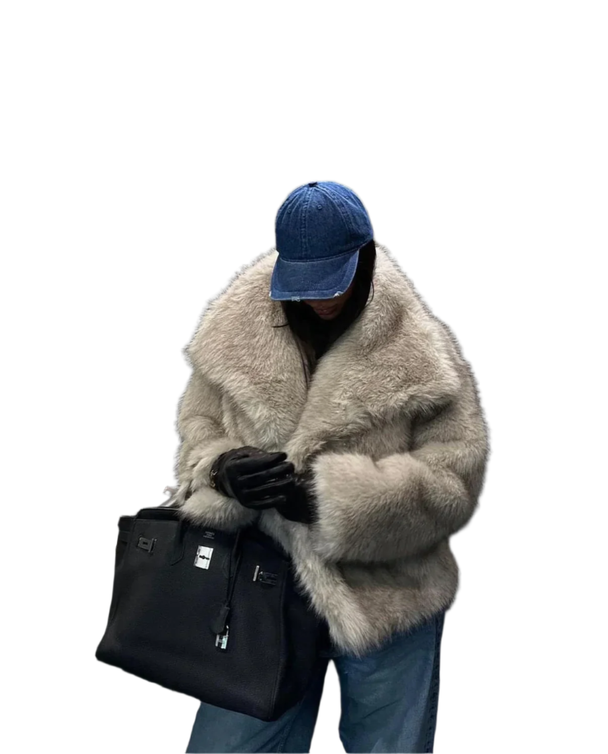 Sofia – Glamouröser Kunstpelzmantel für Damen