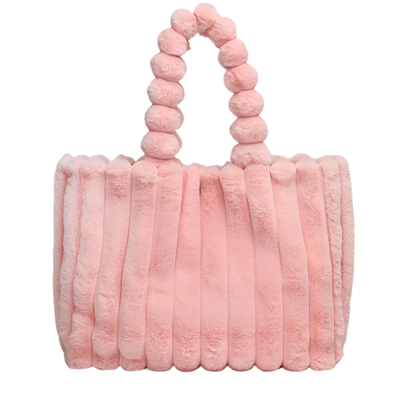 Amelia – Plüschige Damen Schultertasche