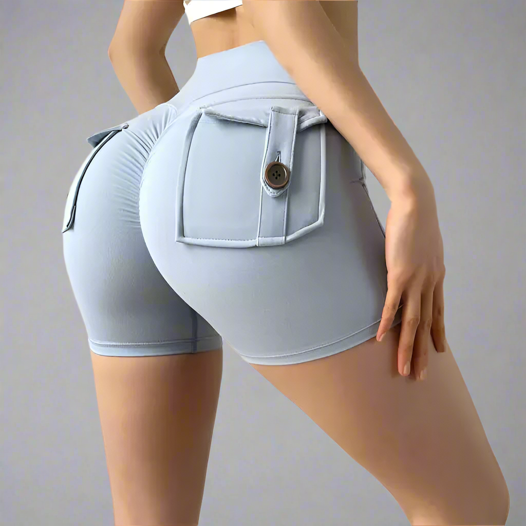 Sofia – Stilvolle Hochbund-Yogashorts für Damen