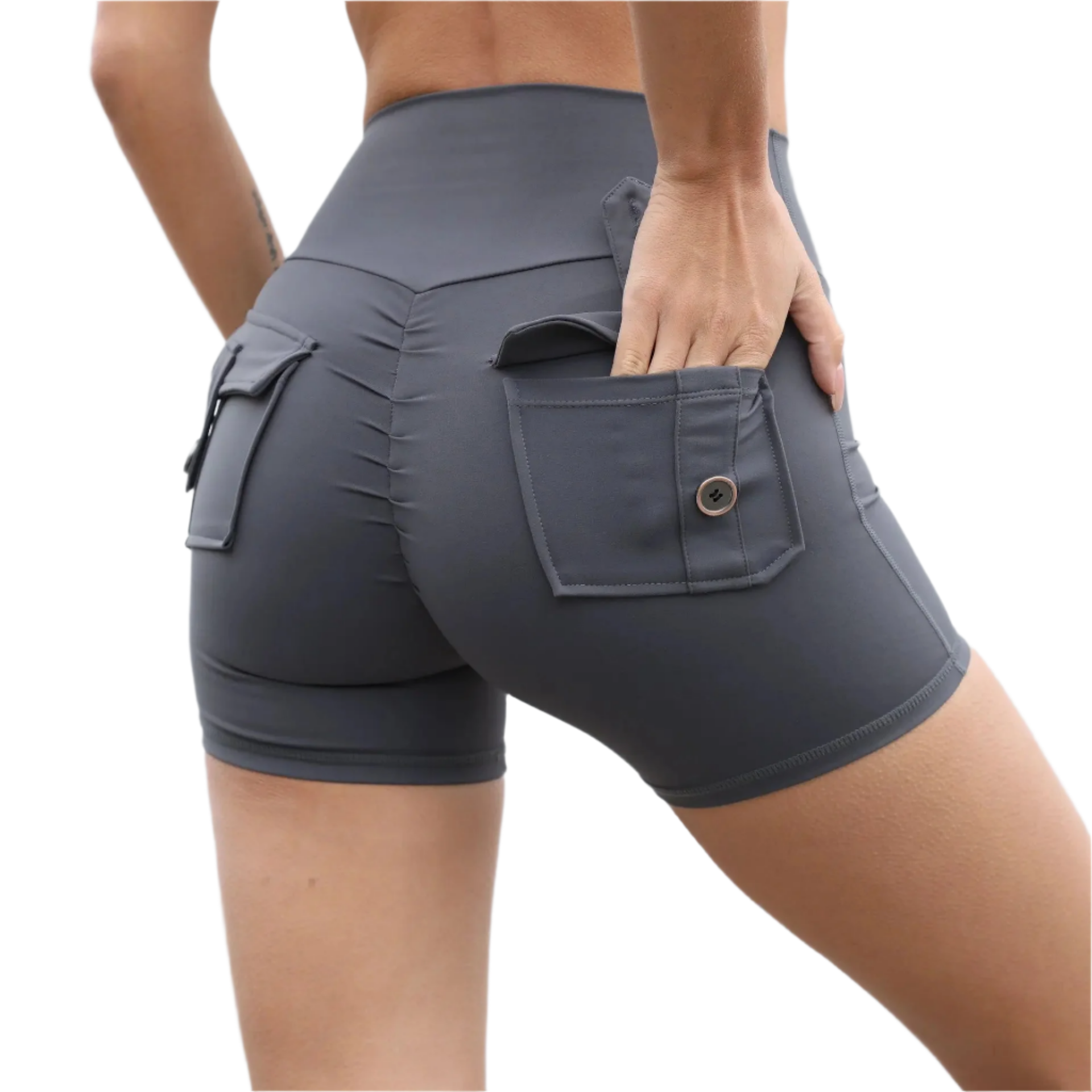 Sofia – Stilvolle Hochbund-Yogashorts für Damen