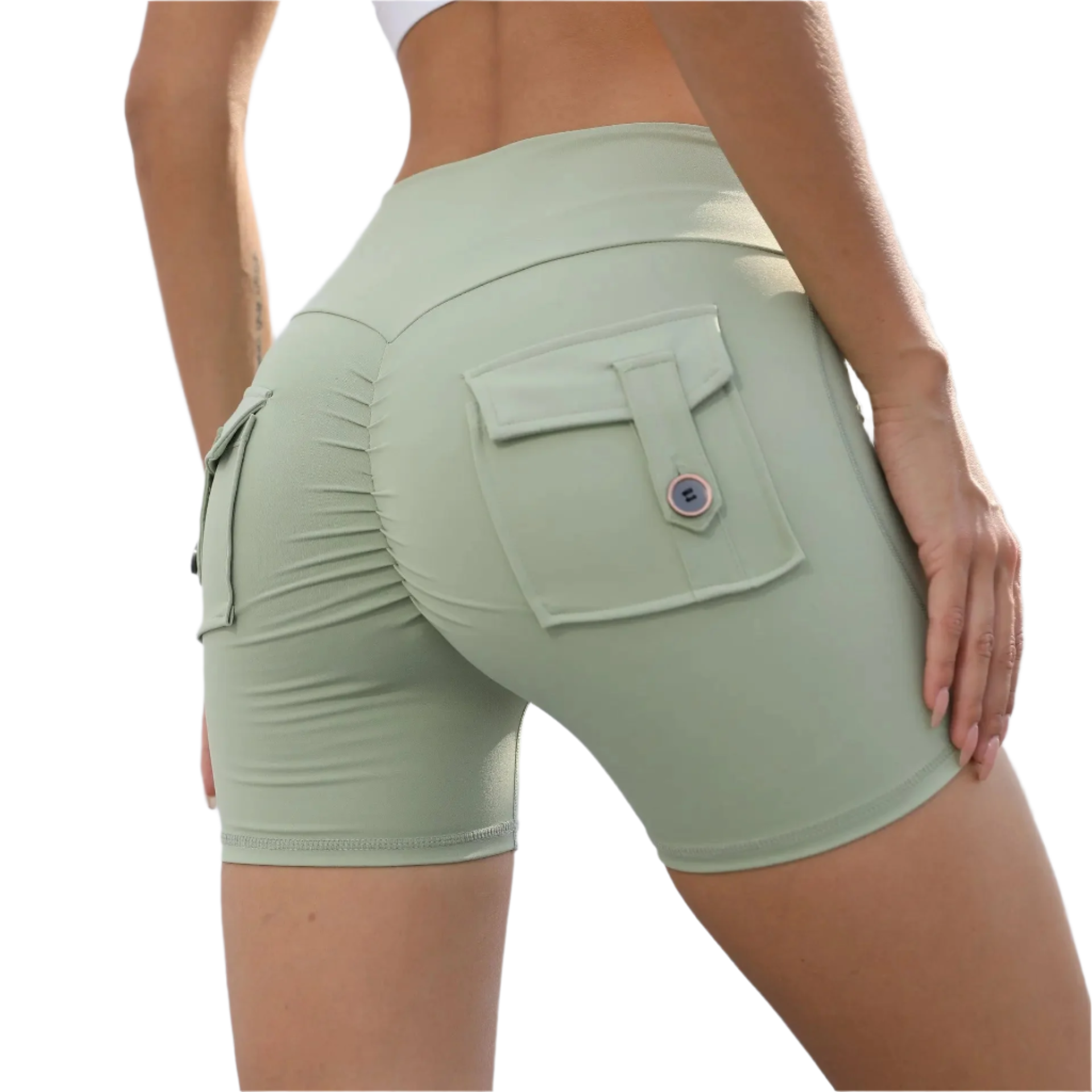 Sofia – Stilvolle Hochbund-Yogashorts für Damen